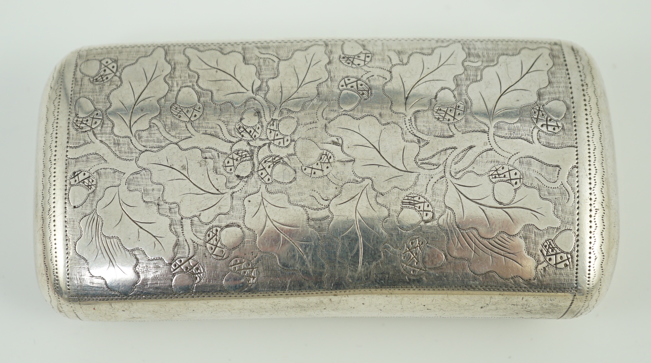 A George III Irish silver double snuff box, by Richard Sawyer